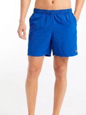 L.L. Bean Men's Classic Supplex Sport Shorts 6" Blue Nylon Active Size XXL